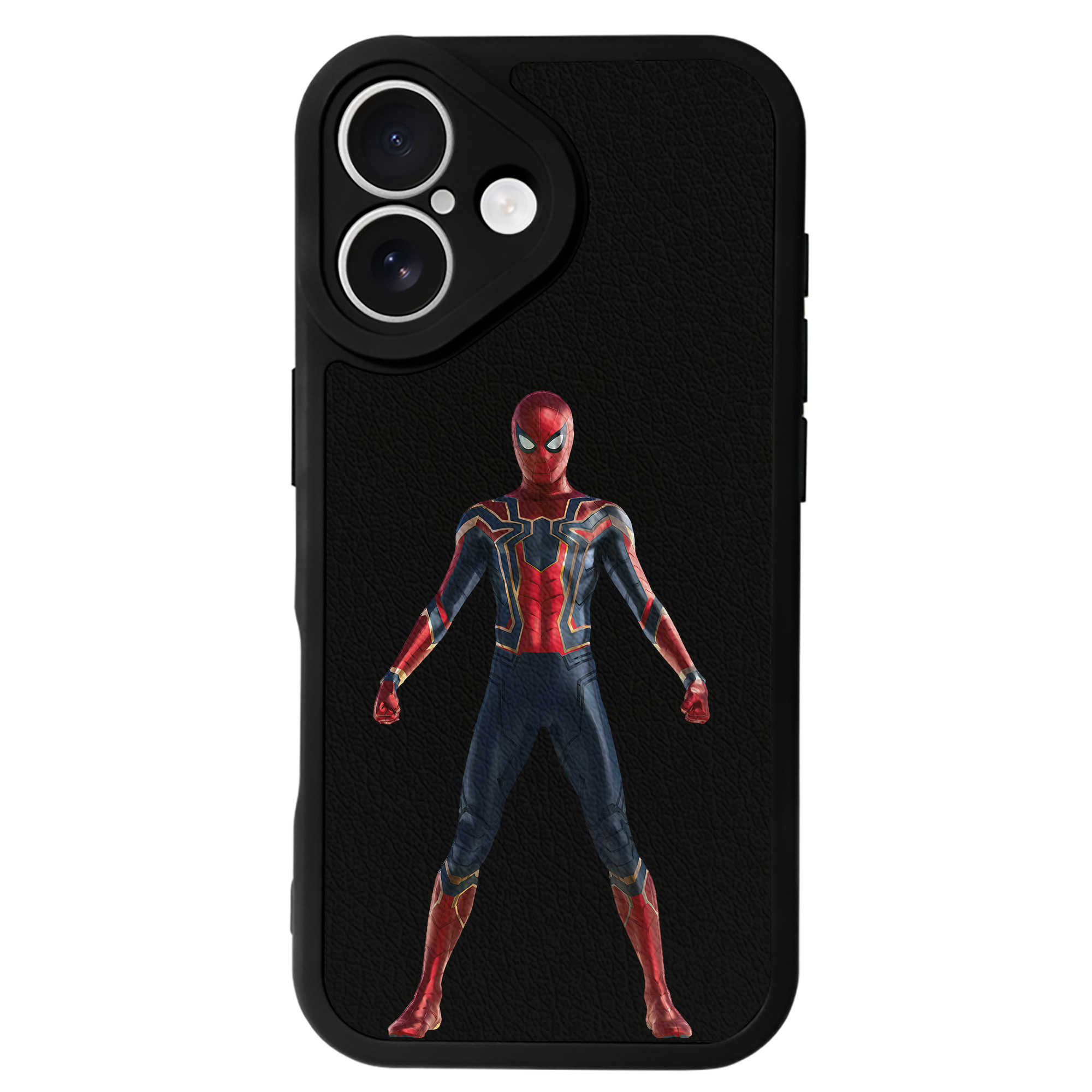 （画像用） Spider Man スパイダーマン 【iPhone 16シリーズ対応】シリコンスマホケース（レザー調） 材質：シリコン
